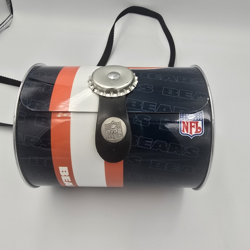 Chicago Bears Recycled Metal Bag-Little Earth Handbag/Crossbody Bag/Novelty Bag - Picture 2 of 8